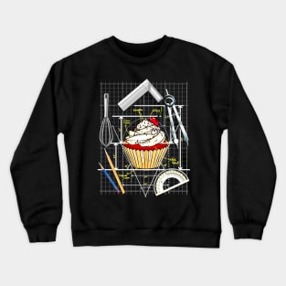 For the love of Architecture and Baking - Cupcake design Crewneck Sweatshirt